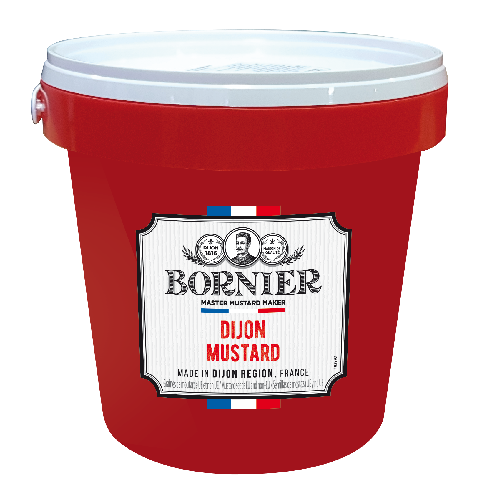 Bornier Mostaza dijon balde 1 kg x 6 Un
